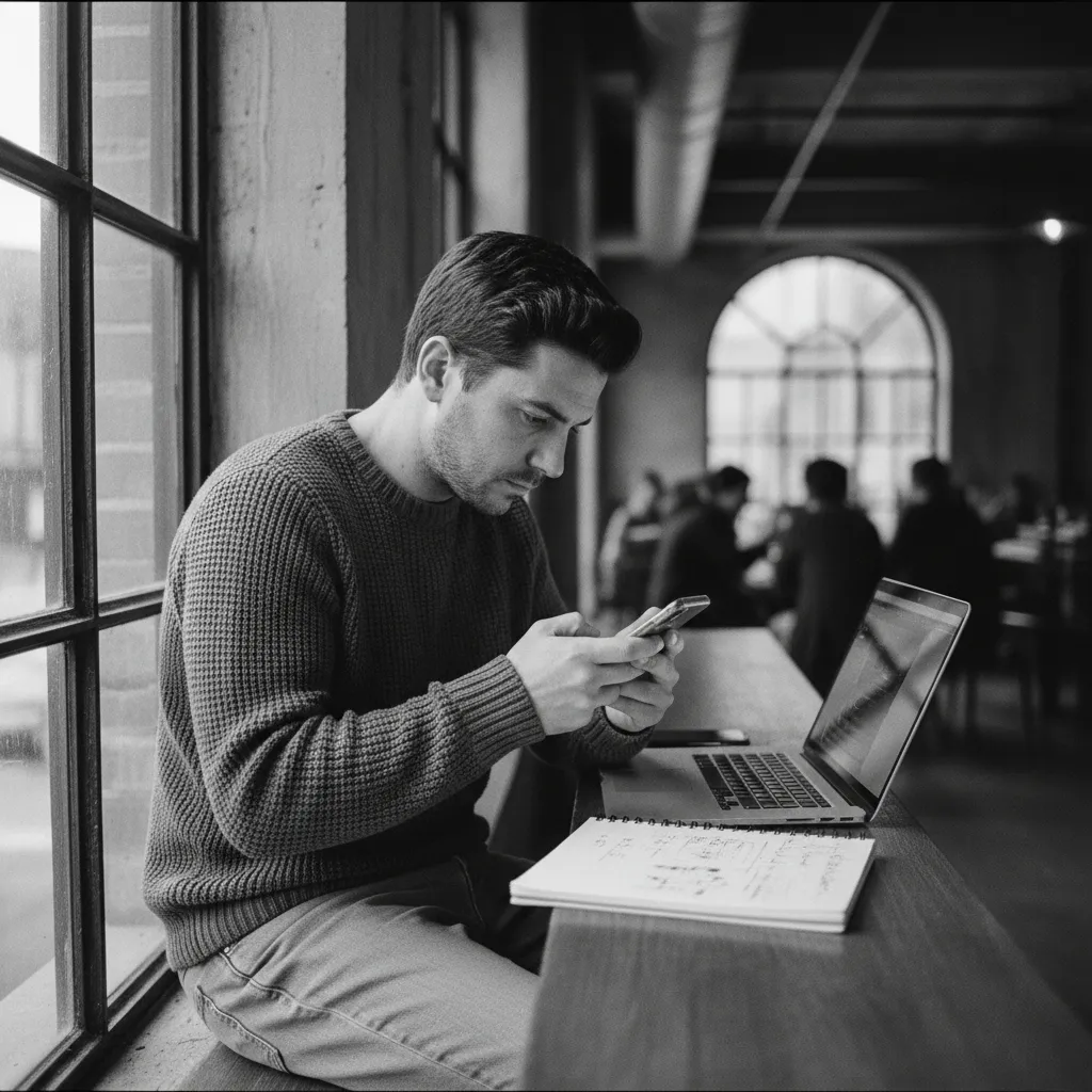 Creative director reviewing AI-generated ad creatives