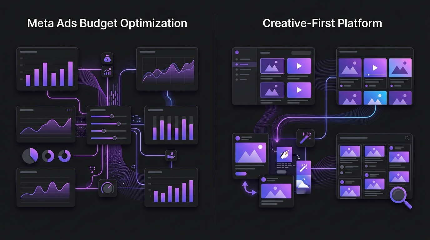Adkumo vs Madgicx comparison — creative-first platform versus Meta ads optimization