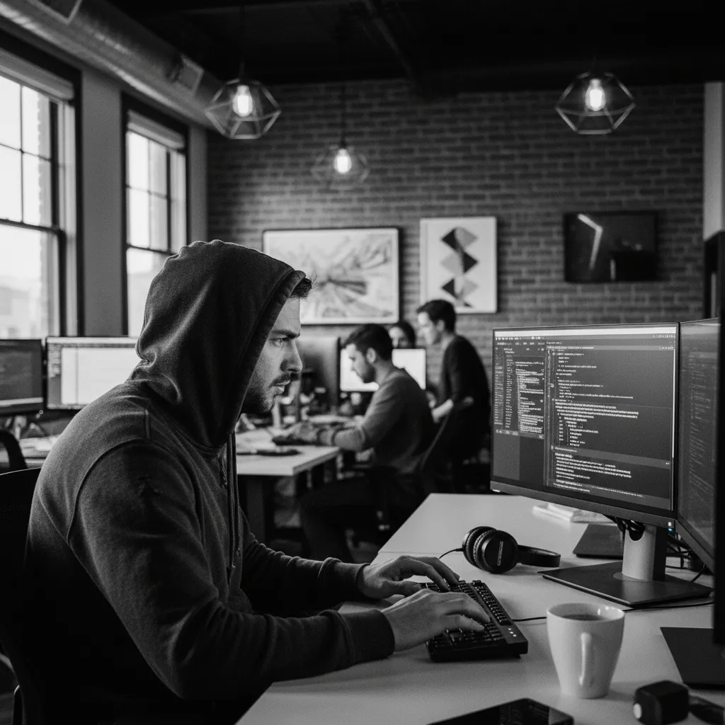 Software developer focused on multiple monitors